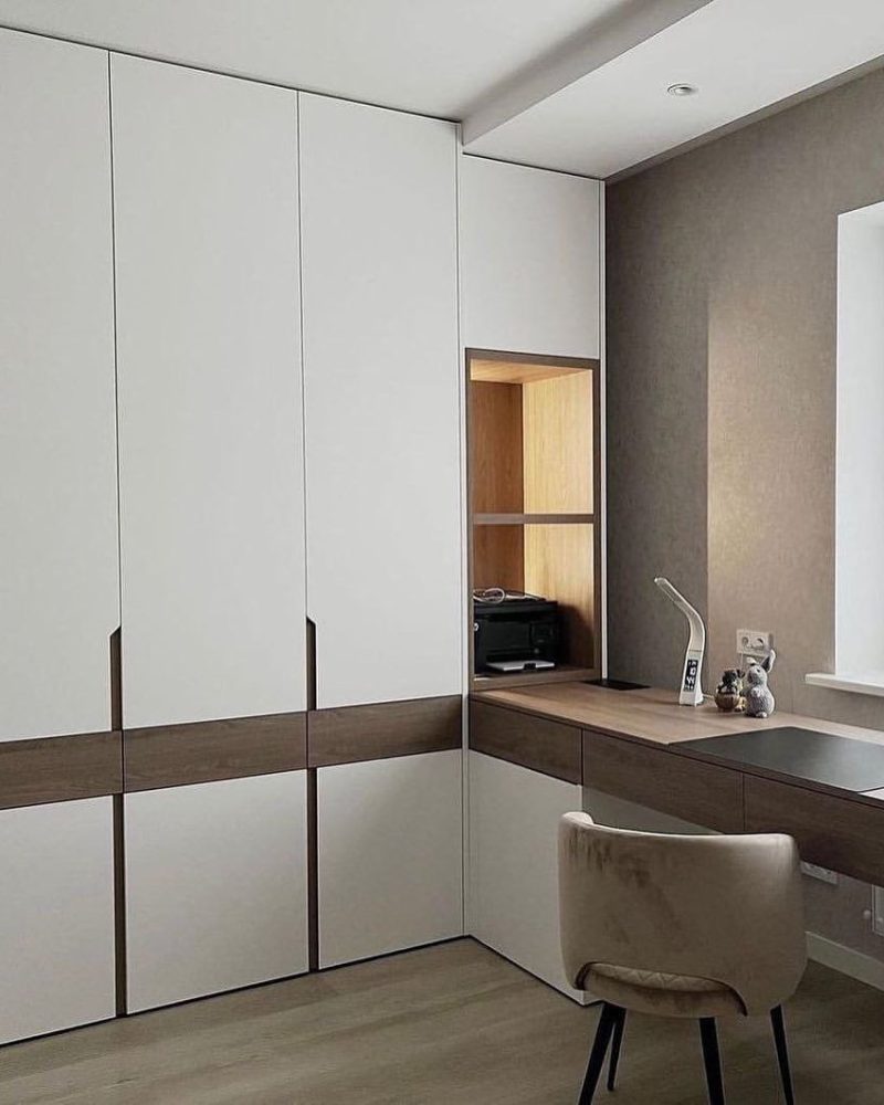 Распашной шкаф серый фото